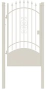 Cancello con serratura elettrica Marmolada in ferro, apertura a sinistra, L 104.5, H 180-195 cm, di colore nero