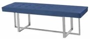 Panca DKD Home Decor   Azzurro Poliestere Acciaio (150 x 45 x 45 cm)