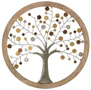 Pannello Decorativo Albero della Vita con Specchio Ø 61 cm