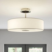 Plafoniera soffitto Josia Lindby, dimmerabile, Bianco / Opale, Corridoio, Tessuto / Stoffa / Seta, Moderno, Plafoniera
