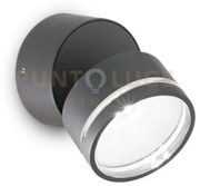 Omega round applique da esterno ip54 led 7w  610lm  4000k antracite