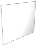 specchiera filo lucido rettangolare 140 x 112.5 cm