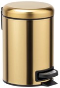 Bidone a pedale in acciaio inox oro 3 l Leman - Wenko