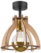 Lampadario a plafone LANDO 1xE27/15W/230V quercia