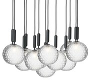 Nuura - Miira 13 Lampadario Large Rock Grey/Optic Clear Nuura