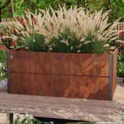 PRIMEYARD 200 x 100 x 77 cm Orto rialzato, acciaio corten, look ruggine - (GFPV00783)