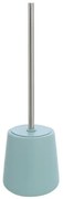 Portascopino wc in ceramica da appoggio linea Sidney turchese pastello