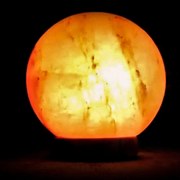 Lampada di Sale Himalayano USB Rosa naturale a forma di Sfera 1Kg