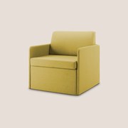 DAG Poltrona letto singolo salvaspazio in TESSUTO impermeabile T13 giallo