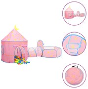 Tenda da Gioco per Bambini con Palline 301x120x128 cm, Tenda da Gioco per Bambini Rosa con 250 Palline 301x120x128 cm