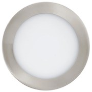 Faretto Ad Incasso Moderno Fueva Z Acciaio Nichel Satinato Led Integrato 10,5W