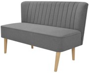 Divano in stoffa 117x55,5x77 cm grigio chiaro