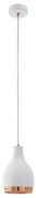 Eglo 96871 - Lampada a sospensione COCNO 1xE27/60W/230V bianco
