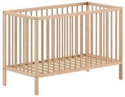 Lettino in legno di pino di colore naturale 60x120 cm DINO - Vipack