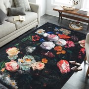 Tappeto antiscivolo con motivo floreale in fiore Larghezza: 60 cm | Lunghezza: 100 cm