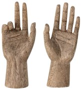 Statuette in legno in set di 2 pezzi 13 cm Teis - Bloomingville