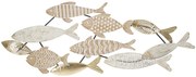 Pannello Decorativo 3D in Metallo Fishy cm 118x5,7x46,4