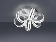 Plafoniera LED Carrera Ø 45 cm argento IP20 bianco caldo, 4400 lumen TRIO LIGHTING INTER