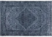 Tappeto blu scuro Jacquard 200x140 cm Argentella