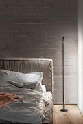 Piantana in metallo verniciato nero stick led 22w 3000k 1600lm int...