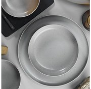 Set di piatti 18 pezzi grigio/porcellana
