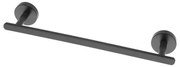 Barra porta asciugamani dritta 35 cm in acciaio nero opaco Chic Black