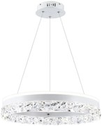 Lampadario sospeso con cavo FROZI LED/32W/230V, Ø 50 cm, bianco