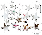 Set di 20 adesivi a specchio Stelle - Ambiance