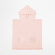 Asciugamano per neonati in cotone rosa con cappuccio 62x63 cm Mermaid - Sunnylife