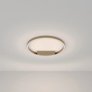 Lampadario A Sospensione Moderno Rim Alluminio Ottone 1 Luce Led 37W