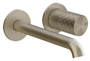 Parte esterna miscelatore lavabo da parete brass brushed intreccio habito 70188 gessi