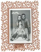 Portafoto di design corallo grande mocha mousse in ferro e polimeti...