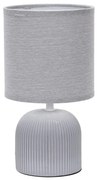 ONLI - Lampada da tavolo SHELLY 1xE27/22W/230V grigio 28 cm