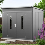 PRIMEYARD Casetta da giardino 263x180 cm, antracite - (GFPV00911)