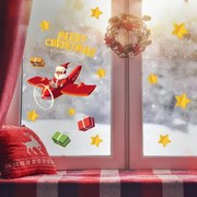 Babbo natale in volo | Vetrofania