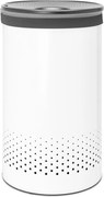 Cesto portabiancheria in metallo bianco 60 l - Brabantia