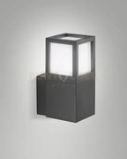 Smuk applique grigio scuro da esterno 1 luce attacco e27 ip54