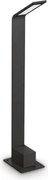 Agos paletto ip54 led 3000 k 670lm 6,5w nero h.60cm