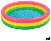 Piscina Gonfiabile per Bambini Intex Sunset Anelli 275 L 147 x 33 x 147 cm (6 Unità)