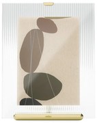 Cornice dorata in vetro verticale con sostegno 19x23 cm Flute – Umbra