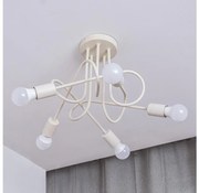 Lampadario a plafone OXFORD 5xE27/15W/230V crema