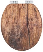 Sedile per WC con chiusura automatica 37 x 43 cm Rustic - Wenko