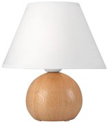 Lampada da tavolo JUTA 1xE27/60W/230V quercia/bianco