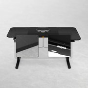 Scrivania Regolabile in Altezza Diablo X-Tensio 1600 Nero