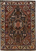 Shiraz Tappeto 150x110 Blu (Iran) Annodato A Mano
