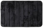 Tappeto bagno 100% poliestere 45x75 nero antiscivolo Memo