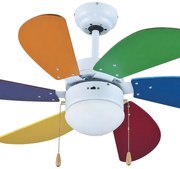Ventilatore da soffitto Periugia multicolore , D. 92 cm ZEPHIR