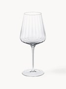 Set di 6 calici plissettati in cristallo Bernadotte