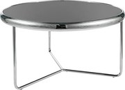 Tavolino da caffè Scarlet in nero/argento - d74 x h40 cm
