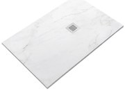 Piatto doccia SANYCCES in resina STRATO bianco L 80 x L 170 cm